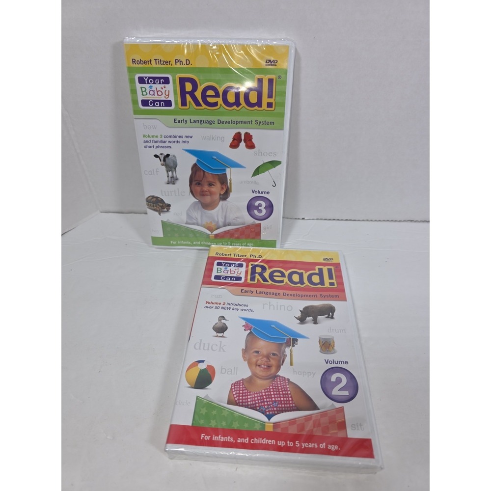 NEW SEALED Your Baby Can Read! 2&3 DVD Set / Lot of 2 Educational BABY VIDEOS